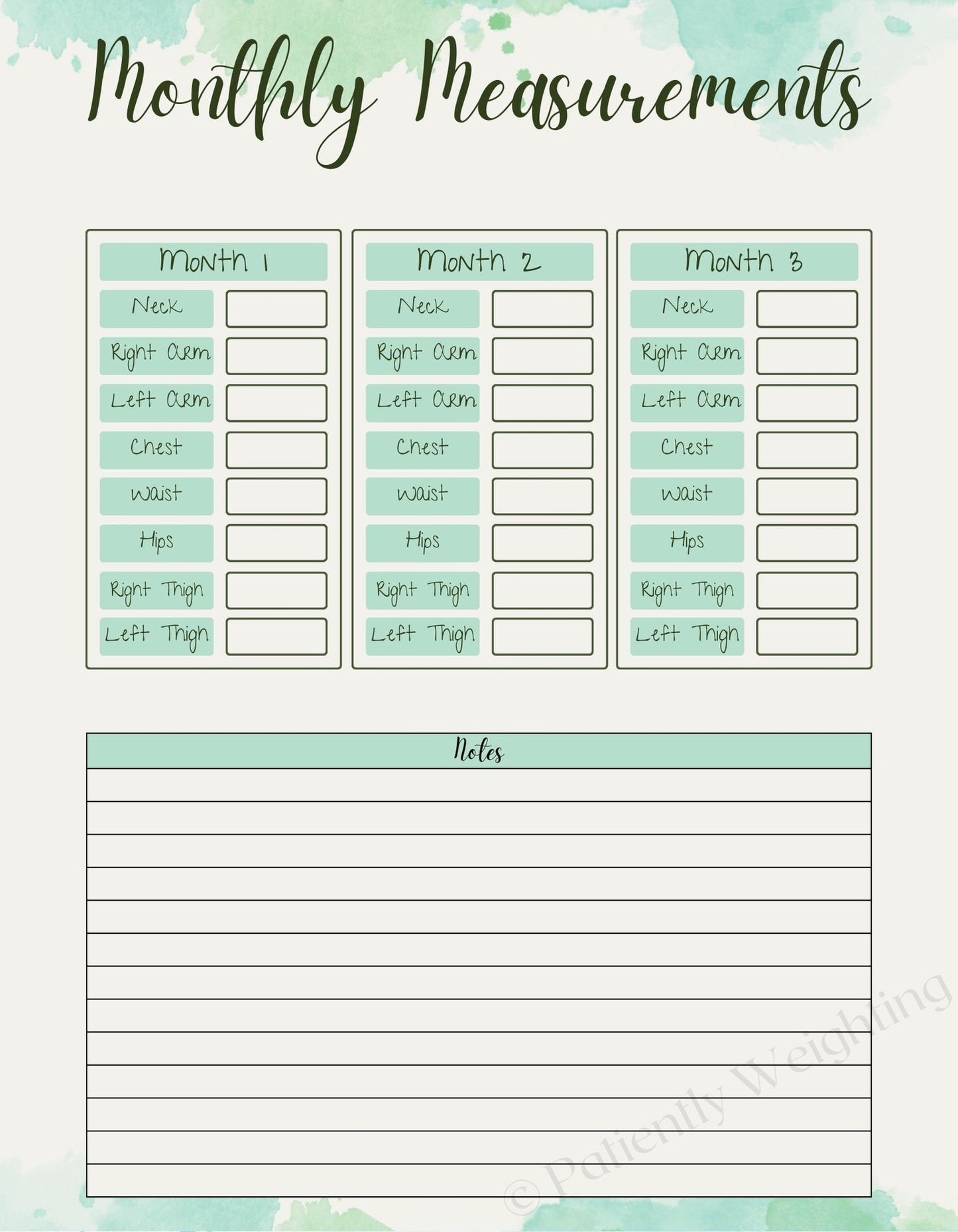 3 Month Undated Premium Weight Loss Journal