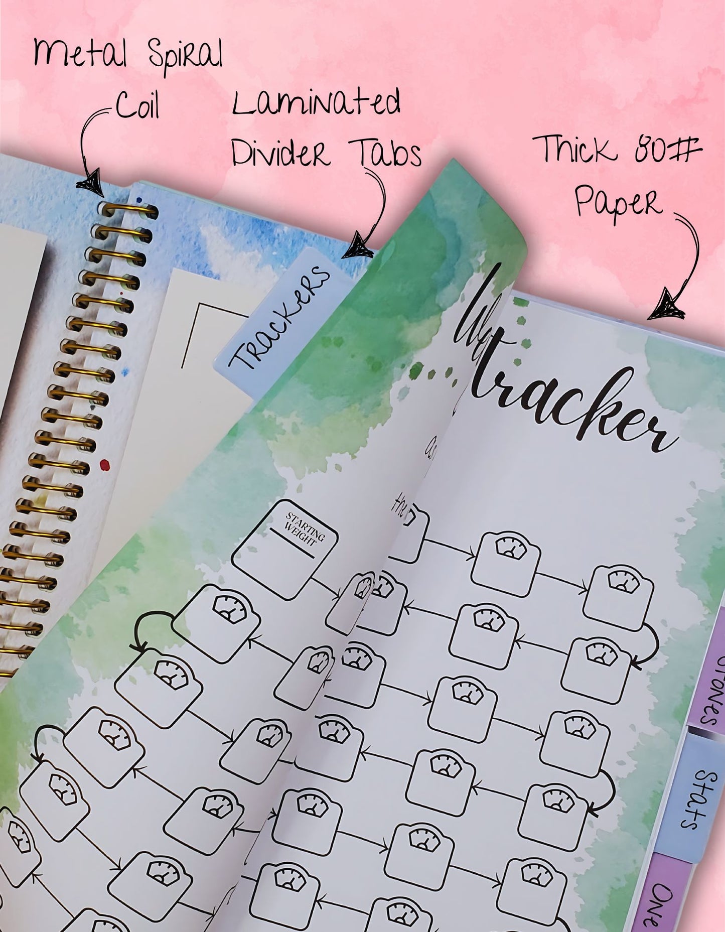 3 Month Undated Premium Weight Loss Journal