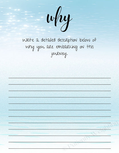 3 Month Undated Premium Weight Loss Journal