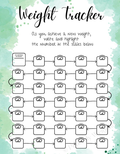 3 Month Undated Premium Weight Loss Journal